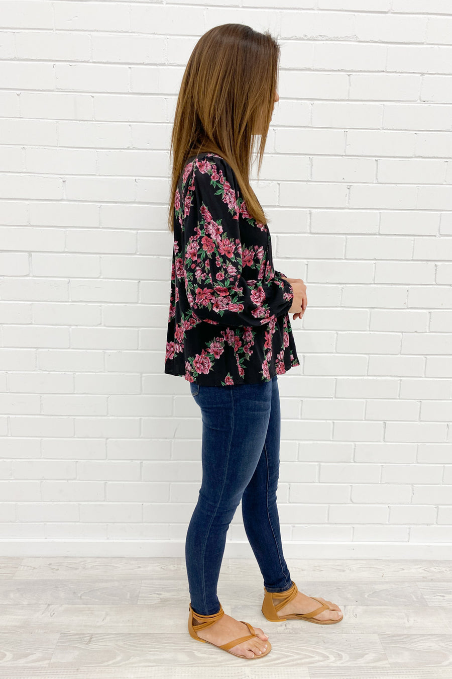 Black Pink Floral