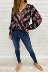 Black Pink Floral