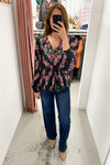 Black Pink Floral
