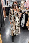 August Dress - Brown Multi