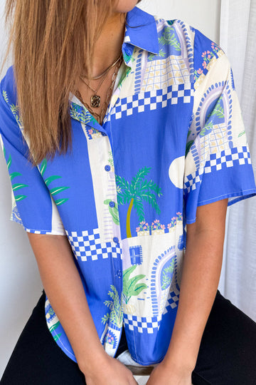 Blue Villa Print: kym