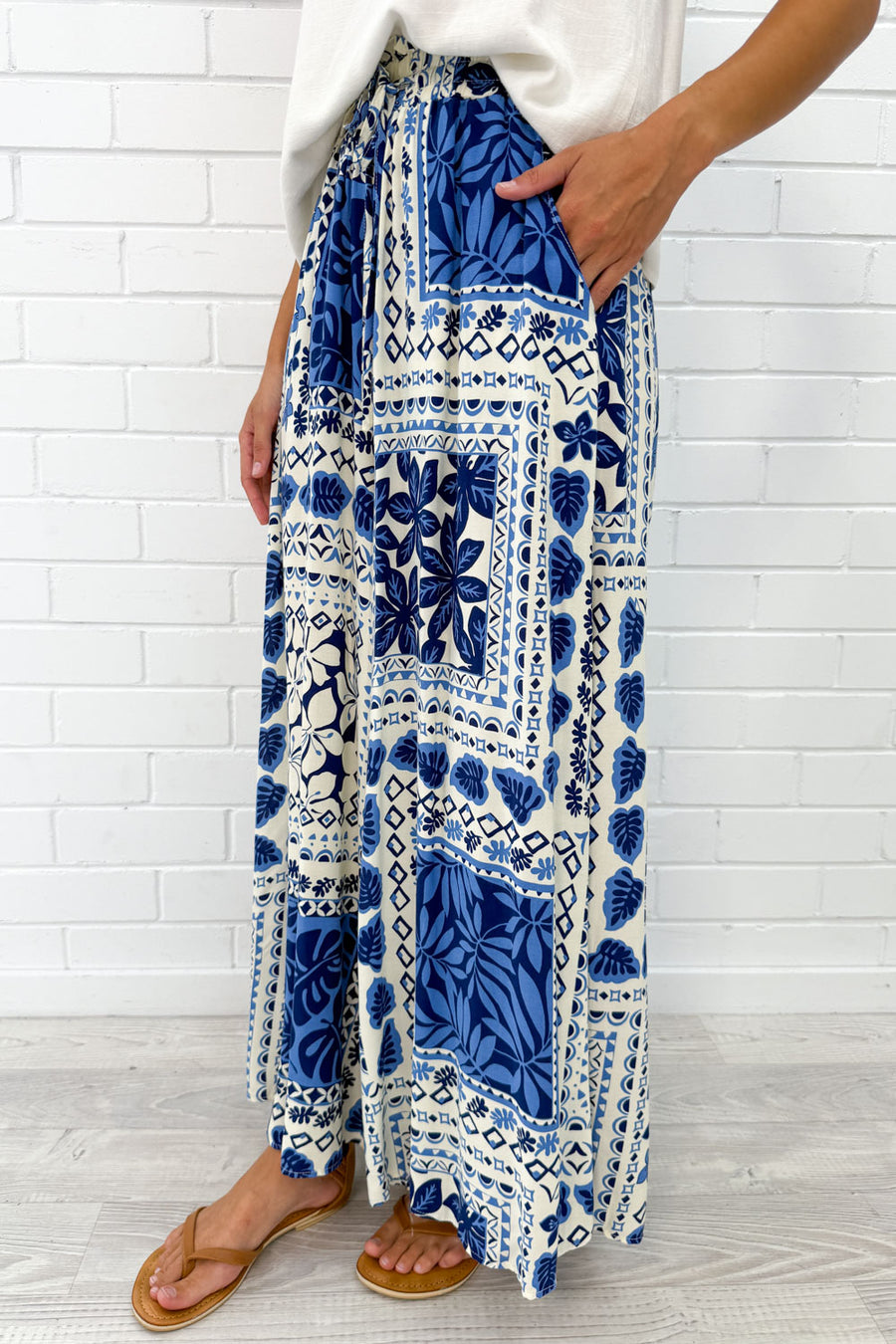 White Blue Multi
