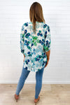 Green Blue Floral