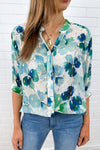 Green Blue Floral
