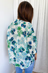 Green Blue Floral