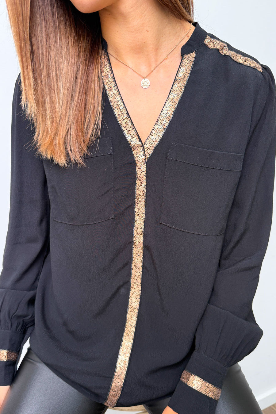 Black Gold Sequin