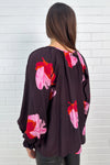 Bloom Blouse - Chocolate Floral