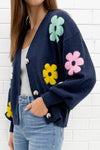 Navy Multi Flower