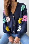 Navy Multi Flower