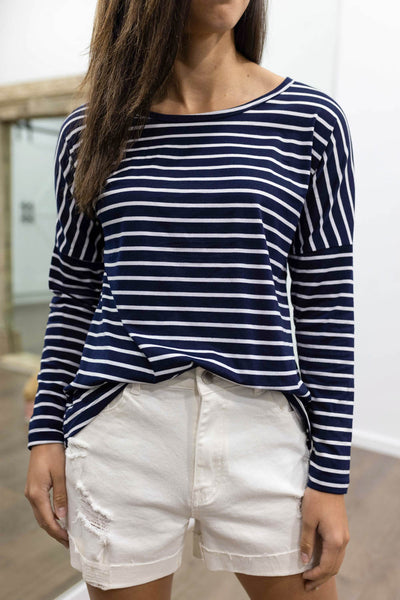 Blue White Stripe