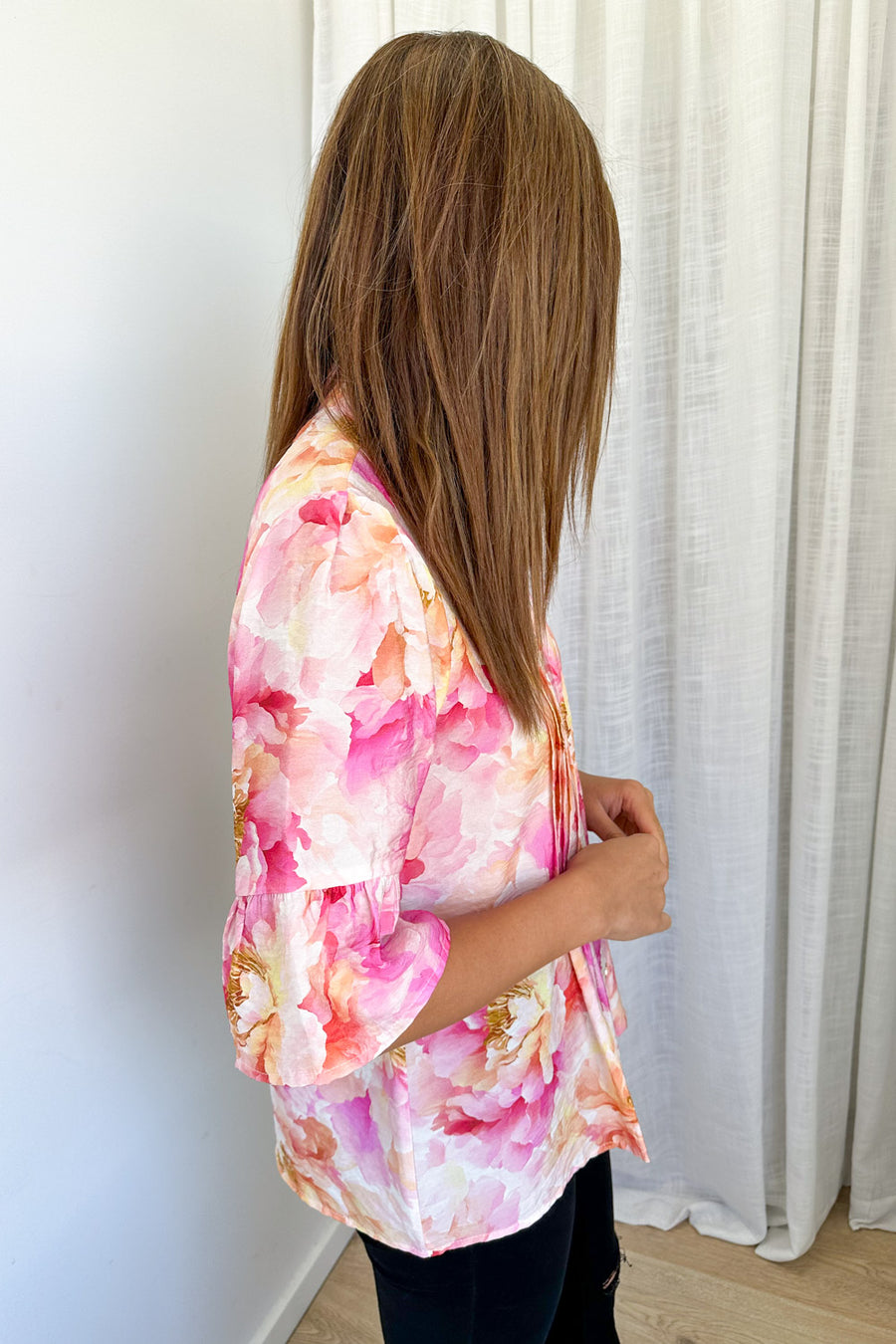 Pink Orange Floral