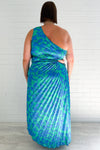 Blue Turquoise Floral