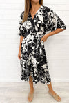 Black White Floral
