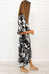 Black White Floral