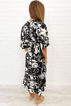 Black White Floral