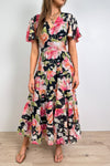 Black Pink Floral