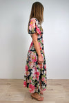 Black Pink Floral