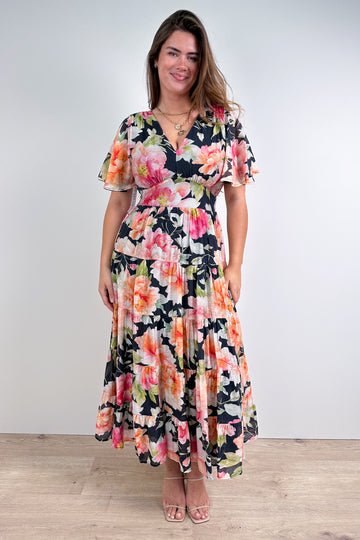 Black Pink Floral: maria