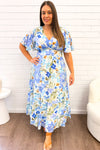 Blue Multi Floral