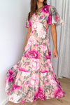 Peach Magenta Bloom