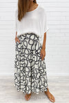 White Black Swirl