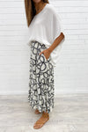 White Black Swirl