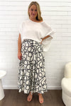 White Black Swirl