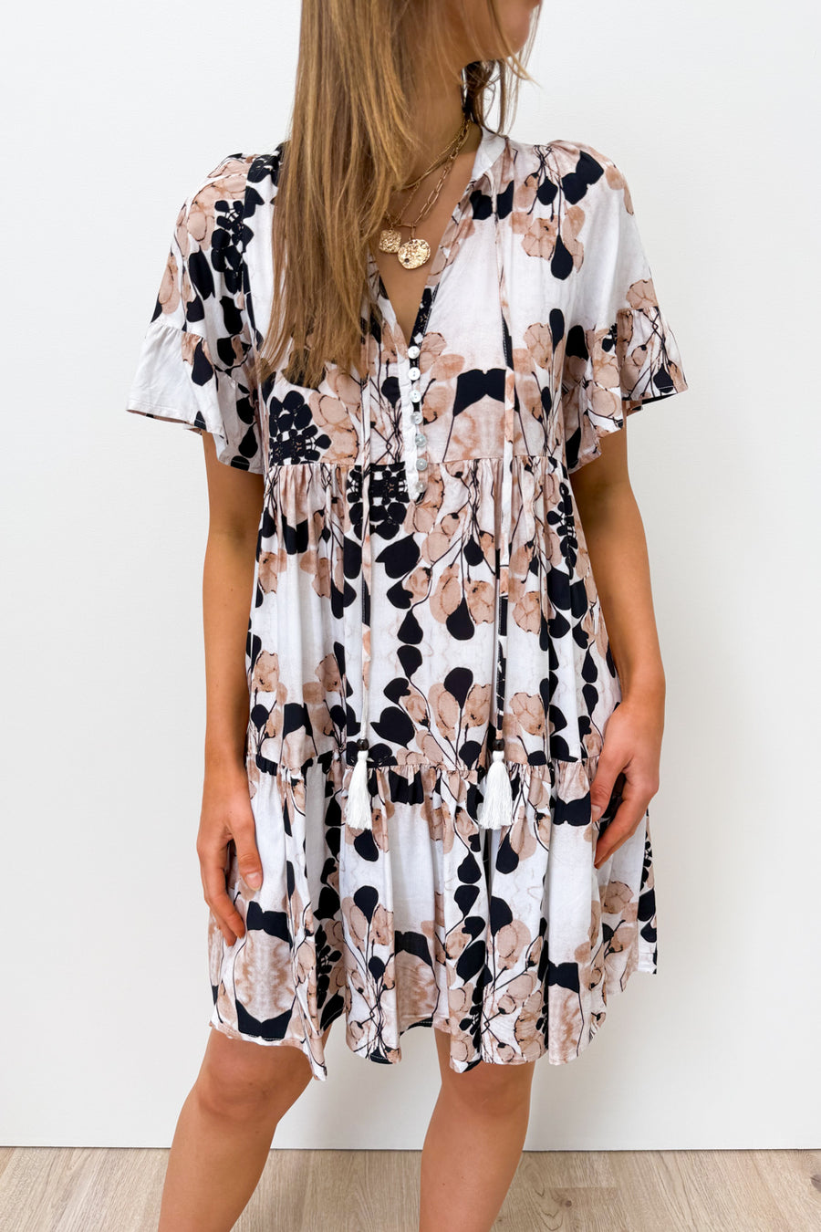 Black Taupe Floral