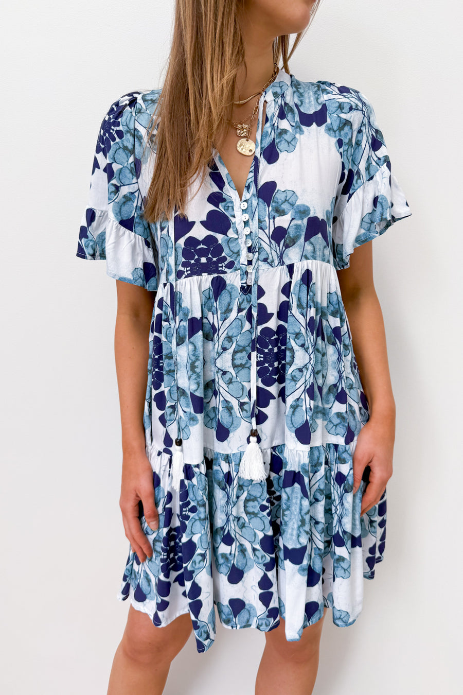 Navy Blue Floral