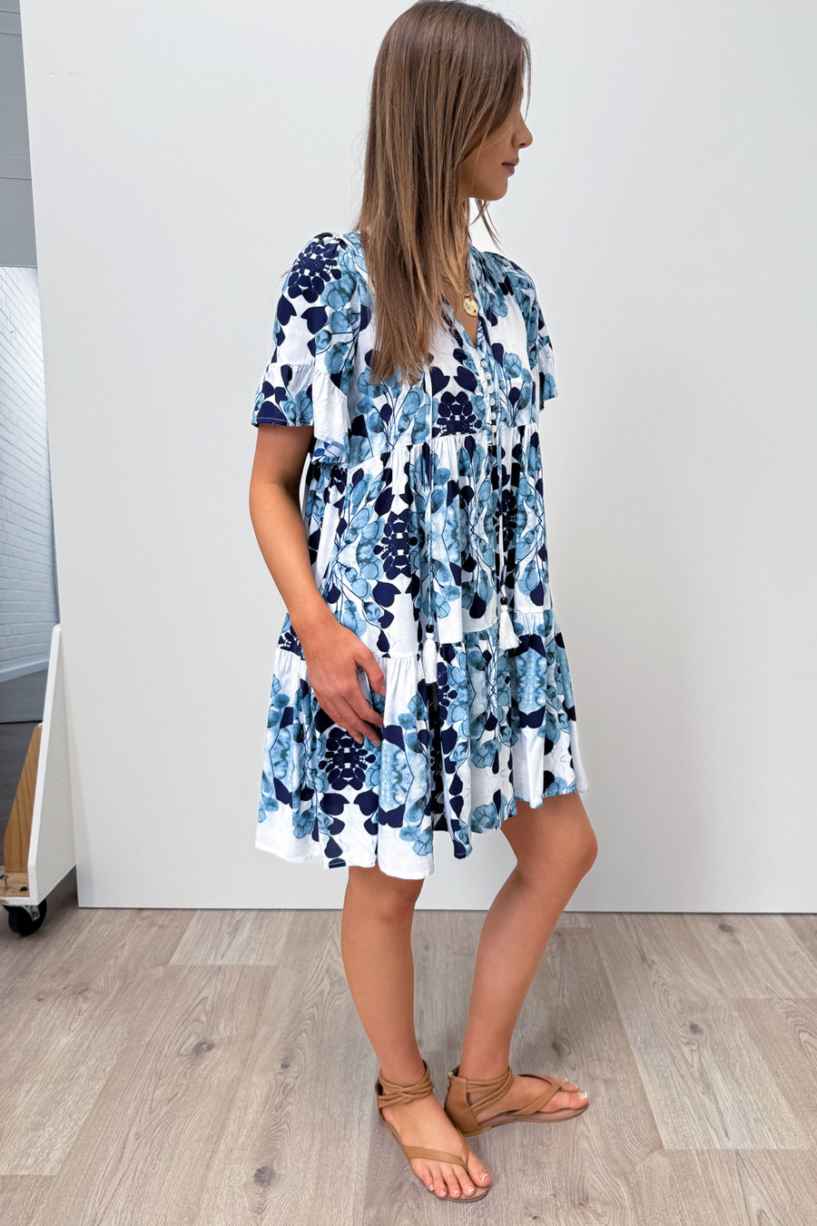 Navy Blue Floral