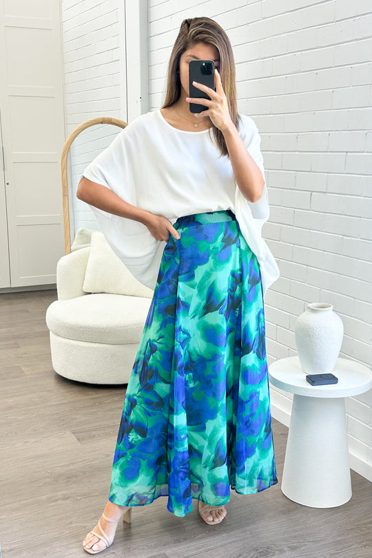 Green Blue Watercolour: kym