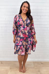 Navy Floral