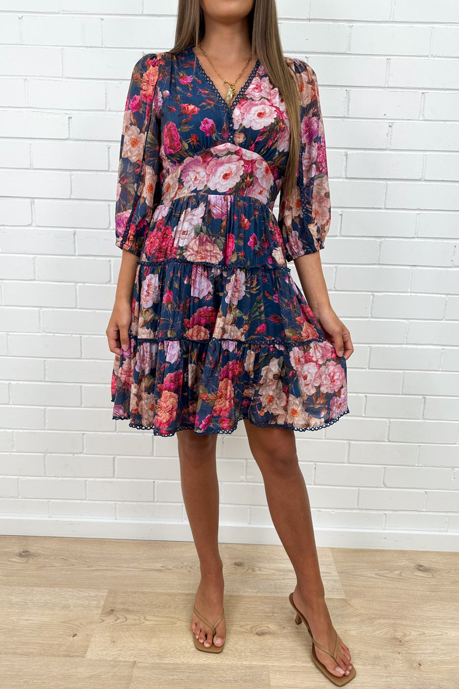 Navy Floral