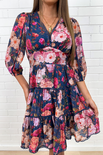 Navy Floral: taylor
