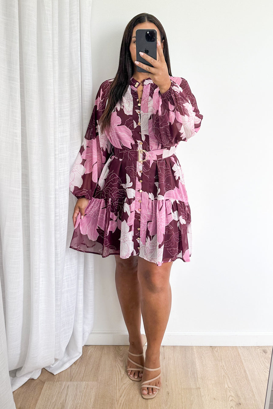 Cranberry Sketch Floral