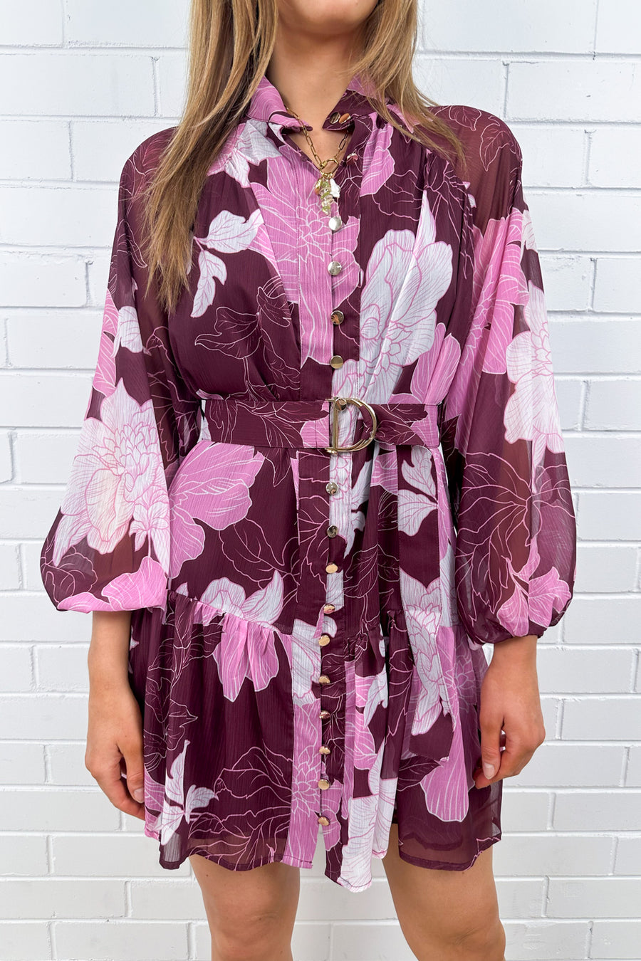 Cranberry Sketch Floral