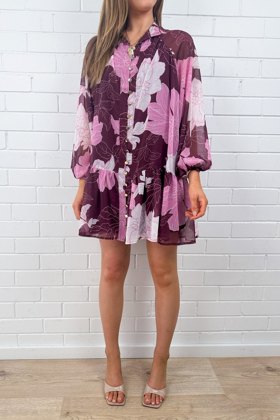 Cranberry Sketch Floral