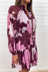 Cranberry Sketch Floral