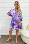 Purple Blue Floral