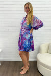 Purple Blue Floral