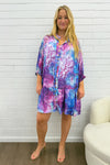 Purple Blue Floral