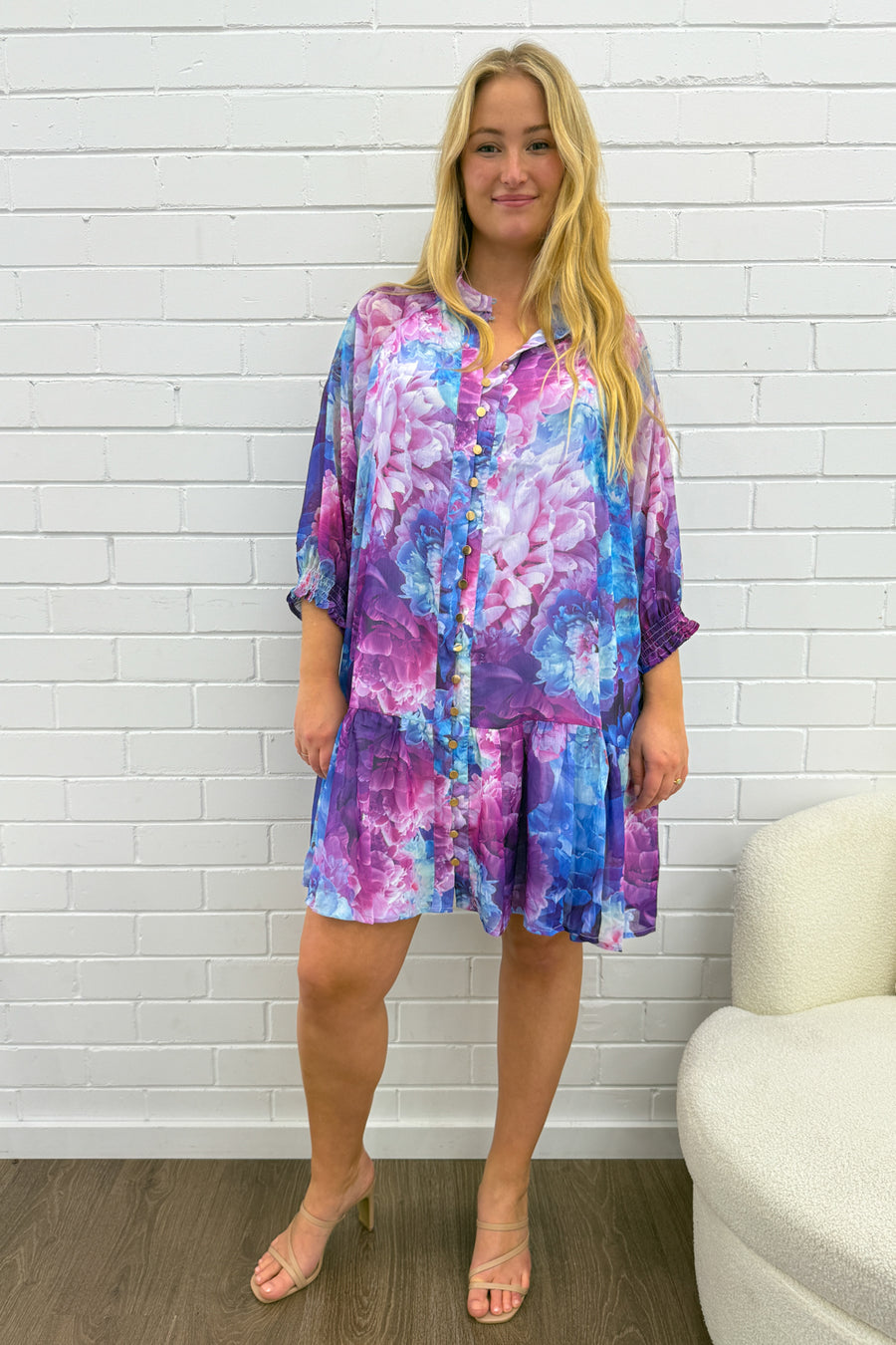 Purple Blue Floral