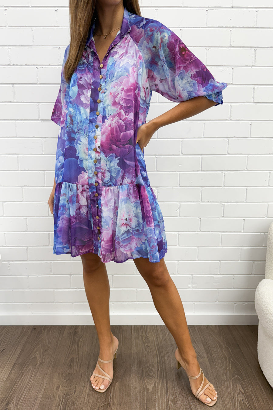 Purple Blue Floral