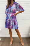 Purple Blue Floral