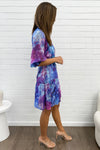 Purple Blue Floral