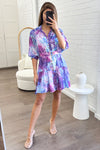 Purple Blue Floral