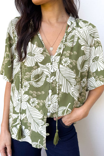 Green Floral: kate