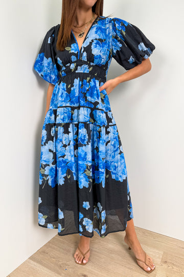 Black Blue Floral: kym