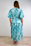 White Blue Floral