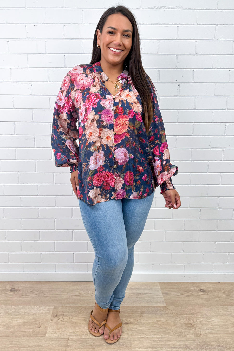 Navy Floral